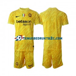 Uitshirt Inter Milan Keeper Voetbalteneu Kinderen 2024-25 S-S