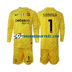 Uitshirt Inter Milan Keeper Yann Sommer 1 Voetbalteneu Kinderen 2024-25 L-S