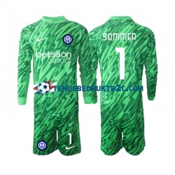 Thuisshirt Inter Milan Keeper Yann Sommer 1 Voetbalteneu Kinderen 2024-25 L-S