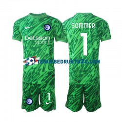 Thuisshirt Inter Milan Keeper Yann Sommer 1 Voetbalteneu Kinderen 2024-25 S-S