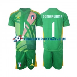 Uitshirt Italië Keeper Donnarumma 1 Voetbalteneu Kinderen Europacup 2024 S-S