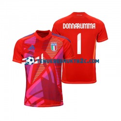 3de shirt Italië Keeper Gianluigi Donnarumma 1 Mannen Europacup 2024 S-S Rood