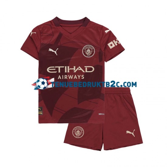 3de shirt Manchester City Voetbalteneu Kinderen 2024-25 S-S