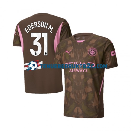 Thuisshirt Manchester City Keeper Ederson Moraes 31 Mannen 2024-25 S-S