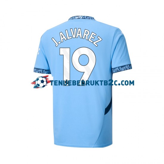 Thuisshirt Manchester City Julian Alvarez 19 Mannen 2024-25 S-S