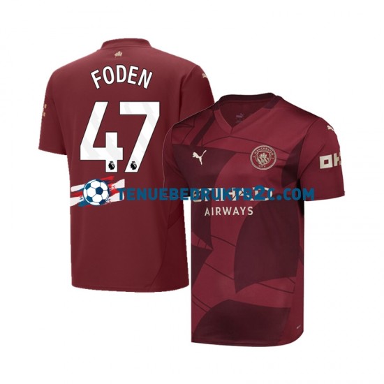 3de shirt Manchester City Phil Foden 47 Mannen 2024-25 S-S