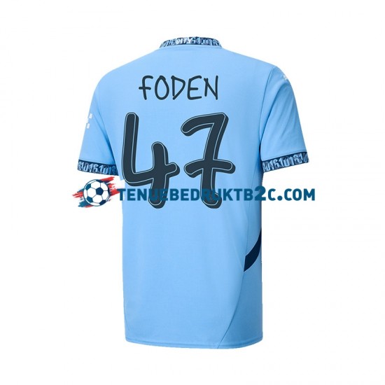 Thuisshirt Manchester City UCL Font FODEN 47 Mannen 2024-25 S-S