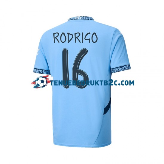 Thuisshirt Manchester City UCL Font RODRIGO 16 Mannen 2024-25 S-S