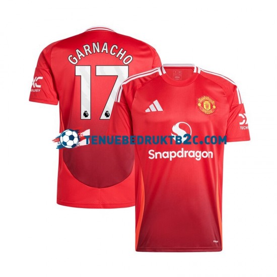 Thuisshirt Manchester United Alejandro Garnacho 17 Mannen 2024-25 S-S Rood