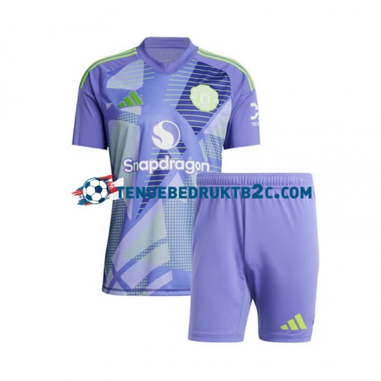 Thuisshirt Manchester United Keeper Voetbalteneu Kinderen 2024-25 S-S