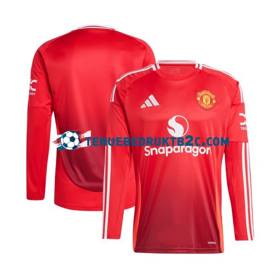 Thuisshirt Manchester United Mannen 2024-25 L-S Rood