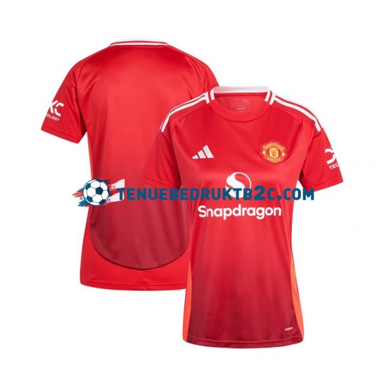 Thuisshirt Manchester United Vrouwen 2024-25 S-S Rood