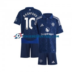 Uitshirt Manchester United Marcus Rashford 10 Voetbalteneu Kinderen 2024-25 S-S Rood