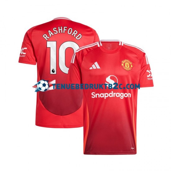 Thuisshirt Manchester United Marcus Rashford 10 Mannen 2024-25 S-S Rood