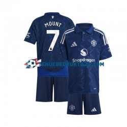 Uitshirt Manchester United Mason Mount 7 Voetbalteneu Kinderen 2024-25 S-S Rood