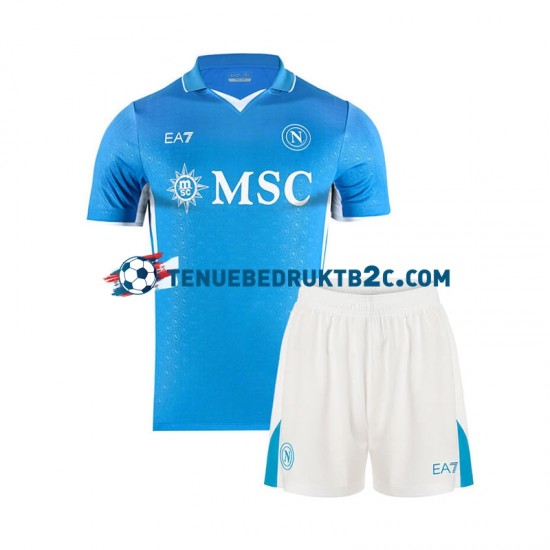 Thuisshirt Napoli Voetbalteneu Kinderen 2024-25 S-S