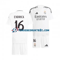 Thuisshirt Real Madrid ENDRICK 16 Voetbalteneu Kinderen 2024-25 S-S