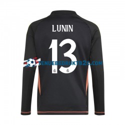 Uitshirt Real Madrid Keeper Andriy Lunin 13 Mannen 2024-25 L-S Blauw