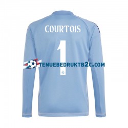 Thuisshirt Real Madrid Keeper Thibaut Courtois 1 Mannen 2024-25 L-S Blauw