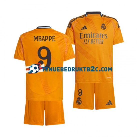 Uitshirt Real Madrid Mbappe 9 Voetbalteneu Kinderen 2024-25 S-S