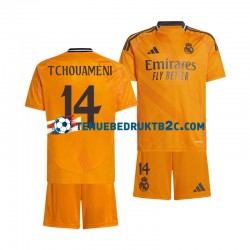 Uitshirt Real Madrid Tchouameni 14 Voetbalteneu Kinderen 2024-25 S-S