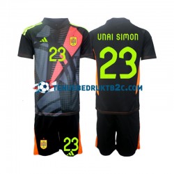 Uitshirt Spanje Keeper Unai Simon 23 Voetbalteneu Kinderen Europacup 2024 S-S