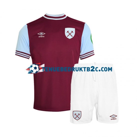 Thuisshirt West Ham United Voetbalteneu Kinderen 2024-25 S-S