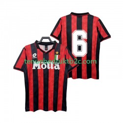 Thuisshirt Retro AC Milan 6 1993 Mannen 1994 S-S