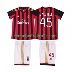 Thuisshirt Retro AC Milan BALOTELL 45 2013 2014 Voetbalteneu Kinderen S-S