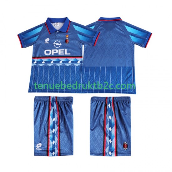 Uitshirt Retro AC Milan 1995 1996 Voetbalteneu Kinderen S-S