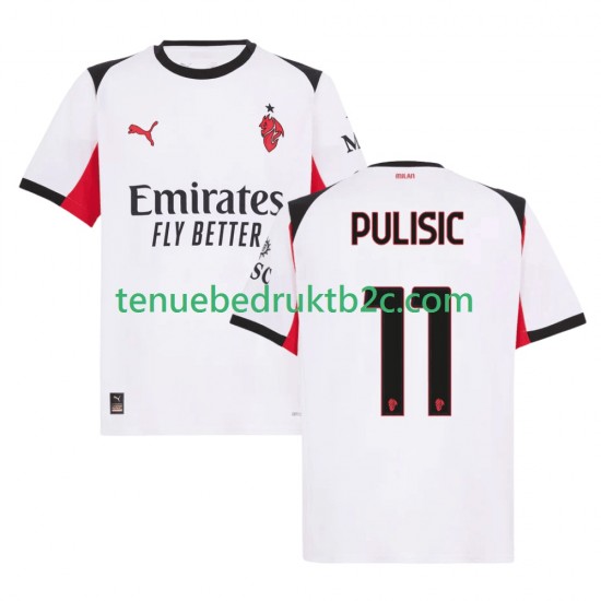 Uitshirt AC Milan Christian Pulisic 11 Mannen 2025-26 S-S