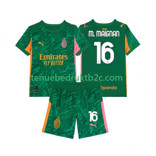 Uitshirt AC Milan Keeper Mike Maignan 16 Voetbalteneu Kinderen 2025-26 S-S