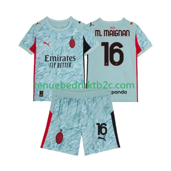 Thuisshirt AC Milan Keeper Mike Maignan 16 Voetbalteneu Kinderen 2025-26 S-S