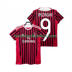 Thuisshirt Retro AC Milan INZAGHI 9 2012 Mannen 2011 S-S