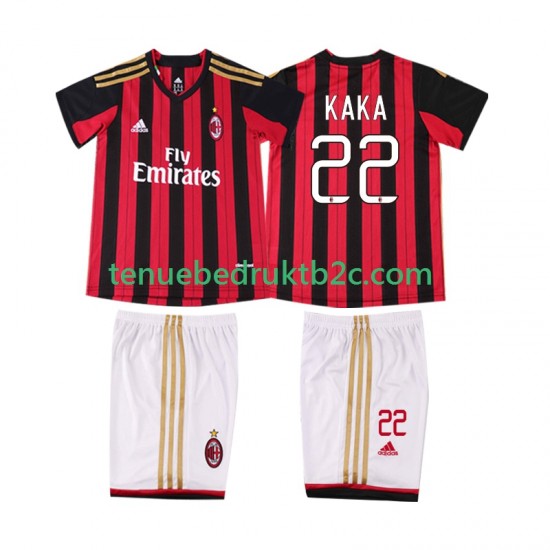 Thuisshirt Retro AC Milan KAKA 22 2013 2014 Voetbalteneu Kinderen S-S