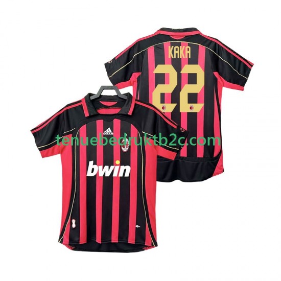 Thuisshirt Retro AC Milan KAKA 22 2007 Mannen 2006 S-S