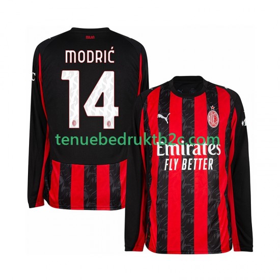Thuisshirt AC Milan Luca Modric 14 Mannen 2025-26 L-S