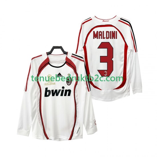 Uitshirt Retro AC Milan MALDINI 3 2007 Mannen 2006 L-S
