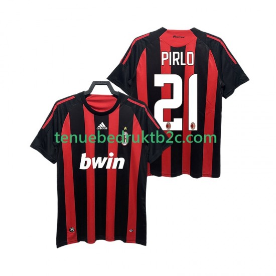 Thuisshirt Retro AC Milan RIRLO 21 2009 Mannen 2008 S-S