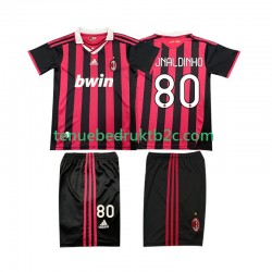 Thuisshirt Retro AC Milan RONALDINHO 80 2009 Voetbalteneu Kinderen 2010 S-S
