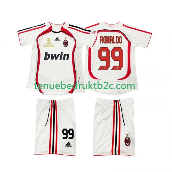 Uitshirt Retro AC Milan RONALDO 9 2007 Voetbalteneu Kinderen 2006 S-S