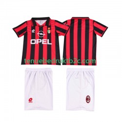 Thuisshirt Retro AC Milan 1996 1997 Voetbalteneu Kinderen S-S