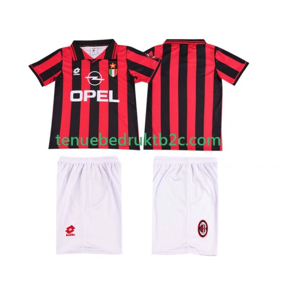 Thuisshirt Retro AC Milan 1996 1997 Voetbalteneu Kinderen S-S