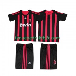 Thuisshirt Retro AC Milan 2009 Voetbalteneu Kinderen 2008 S-S