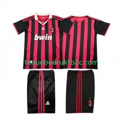 Thuisshirt Retro AC Milan 2009 Voetbalteneu Kinderen 2010 S-S