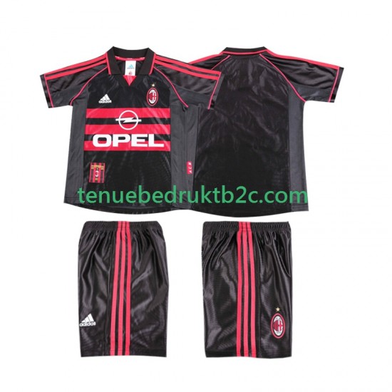 3de shirt Retro AC Milan Voetbalteneu Kinderen 1998 1999 S-S