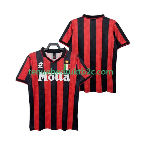 Thuisshirt Retro AC Milan 1993 Mannen 1994 S-S