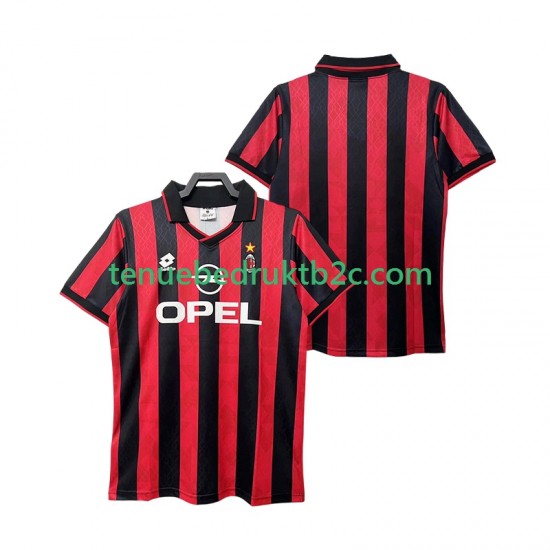 Thuisshirt Retro AC Milan 1995 1996 Mannen S-S
