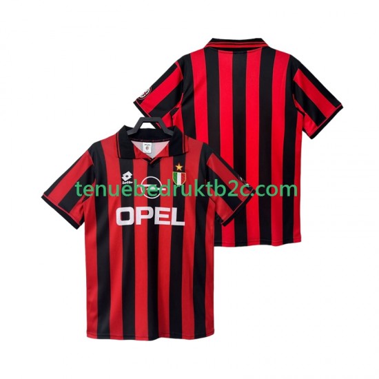 Thuisshirt Retro AC Milan 1996 1997 Mannen S-S