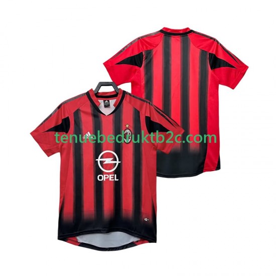 Thuisshirt Retro AC Milan 2005 Mannen 2004 S-S